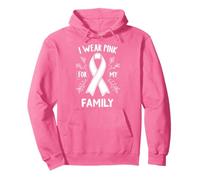 Me Pongo Rosa para la concienciación sobre el cáncer de mi Familia Sudadera con Capucha