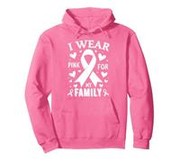 Me Pongo Rosa para la concienciación sobre el cáncer de mi Familia Sudadera con Capucha
