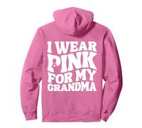 Me Pongo Rosa para mi Abuela Concientización sobre el cáncer de Mama Groovy Sudadera con Capucha