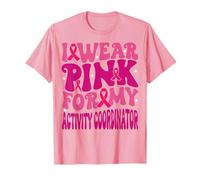 Me Pongo Rosa para mi coordinador de Actividades Cáncer de Mama Niños Camiseta