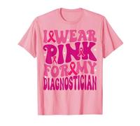 Me Pongo Rosa para mi diagnosticadora de cáncer de Mama Niñas Niños Camiseta