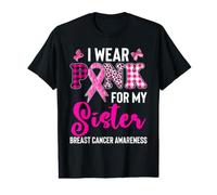 Me Pongo Rosa para mi Hermana Camiseta gráfica económica