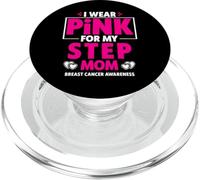 Me Pongo Rosa para mi madrastra Concientización sobre el cáncer de Mama PopSockets PopGrip para MagSafe