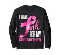 Me Pongo Rosa para mi Madre de Dios en Octubre Mamá de cáncer de Mama Manga Larga