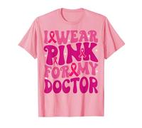 Me Pongo Rosa para mi médico Concientización sobre el cáncer de Mama Niños Niñas Camiseta