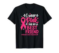 Me Pongo Rosa para mi Mejor Amigo Concientización sobre el cáncer de Mama Camiseta