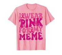 Me Pongo Rosa para mi Meme Concientización sobre el cáncer de Mama Niños Camiseta