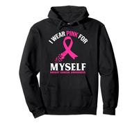 Me pongo rosa para mí mismo Llamamiento de concientización sobre el cáncer de mama Sudadera con Capucha