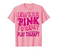 Me Pongo Rosa para mi Terapia de Juego Concientización sobre el cáncer de Mama Niños Camiseta