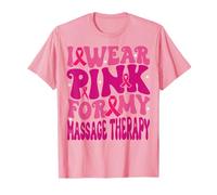 Me Pongo Rosa para mi Terapia de Masaje Cáncer de Mama Niños Camiseta