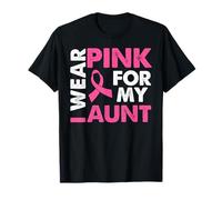 Me pongo rosa para mi tía Apoyo de concientización sobre el cáncer de mama Camiseta