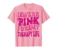 Me Pongo Rosa para mi Vida terapéutica Cáncer de Mama Niños Camiseta