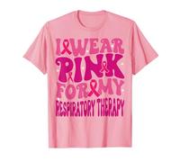 Me Pongo Rosa para mis niños con cáncer de Mama de Terapia respiratoria Camiseta