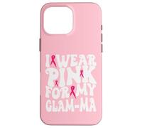 Me Pongo Rosa para mis niños de concienciación sobre el cáncer de Mama Glam-Ma Carcasa para iPhone 16 Pro MAX