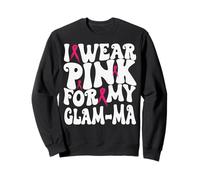 Me Pongo Rosa para mis niños de concienciación sobre el cáncer de Mama Glam-Ma Sudadera