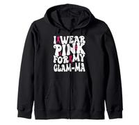 Me Pongo Rosa para mis niños de concienciación sobre el cáncer de Mama Glam-Ma Sudadera con Capucha