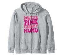 Me Pongo Rosa para mis niños de concienciación sobre el cáncer de Mama Momo Sudadera con Capucha