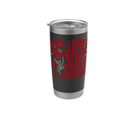 Me pongo un poco de amapola tan roja como roja puede ser el día de los veteranos Vaso térmico de acero inoxidable de doble pared