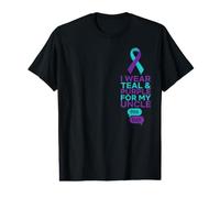 Me Pongo Verde Azulado Morado para mi tío 988 Day Awareness Camiseta gráfica económica
