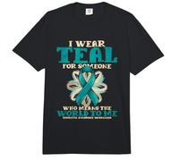 Me Pongo Verde Azulado para Alguien Que Significa el Mundo para mí Comfort Colors Adult Heavyweight T-Shirt