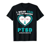 Me Pongo Verde Azulado para la Conciencia de mi Hermano sobre el TEPT Camiseta