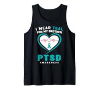 Me Pongo Verde Azulado para la Conciencia de mi Hermano sobre el TEPT Camiseta sin Mangas