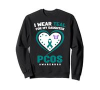 Me Pongo Verde Azulado para la Conciencia de mi Hija sobre el SOP Sudadera