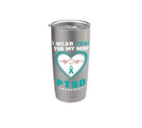 Me pongo verde azulado para la conciencia de mi madre sobre el TEPT Vaso térmico de acero inoxidable de doble pared