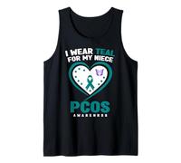 Me Pongo Verde Azulado para la Conciencia de mi Sobrina sobre el SOP Camiseta sin Mangas