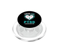 Me Pongo Verde Azulado para la Conciencia del TEPT de mi Nieta PopSockets PopGrip para MagSafe