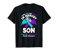Me Pongo Verde Azulado y Morado en Memoria de mi Hijo Camiseta