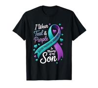 Me Pongo Verde Azulado y Morado en Memoria My Son Prevención del Suicidio Camiseta