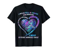 Me Pongo Verde Azulado y Morado para Alguien Que extraño Todos los días Camiseta