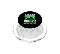 Me Pongo Verde para el Linfoma no Hodgkin de mi Sobrino PopSockets PopGrip para MagSafe