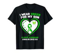 Me Pongo Verde para la Conciencia del síndrome de Clavo de mi Hijo Camiseta