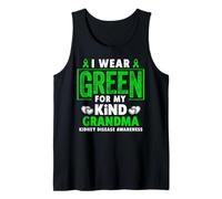 Me Pongo Verde para mi Abuela - Concientización sobre la Enfermedad renal Camiseta sin Mangas