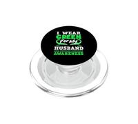 Me Pongo Verde para mi Esposo Linfoma no Hodgkin PopSockets PopGrip para MagSafe