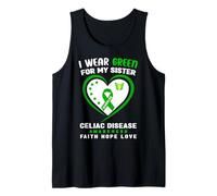 Me Pongo Verde para mi Hermana Concientización sobre la Enfermedad celíaca Camiseta sin Mangas