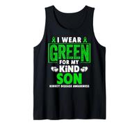 Me Pongo Verde para mi Hijo - Concientización sobre la Enfermedad renal Camiseta sin Mangas