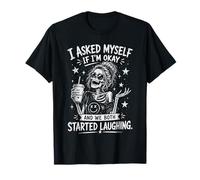 Me pregunté si Estoy Bien y Ambos empezamos a reírnos Graciosos Camiseta