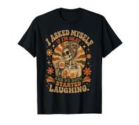 Me pregunté si Estoy Bien y Ambos empezamos a reírnos Graciosos Camiseta gráfica económica