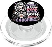 Me pregunté si Estoy Bien y Ambos empezamos a reírnos Graciosos PopSockets PopGrip para MagSafe