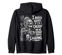 Me pregunté si Estoy Bien y Ambos empezamos a reírnos Graciosos Sudadera con Capucha