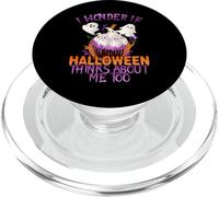 Me pregunto si Halloween también piensa en mí, los niños son graciosos PopSockets PopGrip para MagSafe