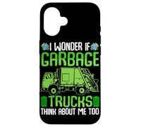 Me pregunto si los Camiones de Basura piensan en mí también Carcasa para iPhone 16