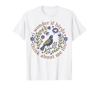 Me pregunto si los pájaros piensan en mí Demasiado caprichoso pájaro Arte Popular Camiseta