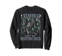 Me quedé Despierto más allá de mi Hora de Dormir una Vez Grim Reaper Funny Sudadera