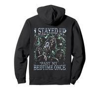 Me quedé Despierto más allá de mi Hora de Dormir una Vez Grim Reaper Funny Sudadera con Capucha