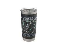 Me quedé despierto más allá de mi hora de dormir una vez Grim Reaper Funny Vaso térmico de acero inoxidable de doble pared