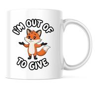 Me Quedé Sin Fox Para Regalar Taza De Café Con Asa Taza Duradero Mug Para Escuela Bebidas Frías Y Calientes Hogar 330Ml